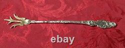 Vintage Sterling Silver Serving Fork Floral Pattern 11 1/4 No Monogram 76 grams