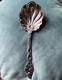 Vintage Sterling Silver Serving Spoon With Berry & Leaf Design Handle