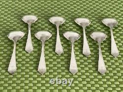 Vintage Sterling Silver Set of 8 Ice Cream Forks Silverware Flatware 5