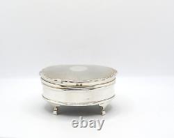 Vintage Sterling Silver Trinket Box Fully Hallmarked Adie Brothers Ltd 1961