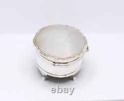 Vintage Sterling Silver Trinket Box Fully Hallmarked Adie Brothers Ltd 1961