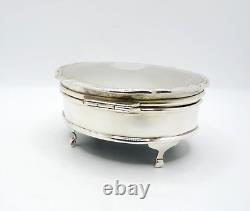 Vintage Sterling Silver Trinket Box Fully Hallmarked Adie Brothers Ltd 1961