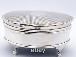 Vintage Sterling Silver Trinket Box Fully Hallmarked Adie Brothers Ltd 1961