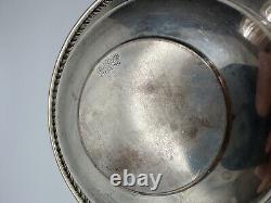 Vintage Sterling Silver Wedding Ring Bowl 6.25 X 1.25 90.68g