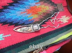 Vintage Sterling silver pink stone pendant and necklace, abstract metals 21 +