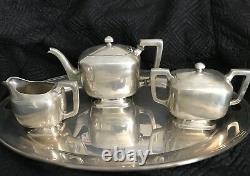 Vintage Stunning Wm Wise & Son Sterling Silver Tea Set No Monogram