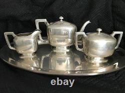 Vintage Stunning Wm Wise & Son Sterling Silver Tea Set No Monogram