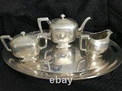 Vintage Stunning Wm Wise & Son Sterling Silver Tea Set No Monogram