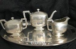 Vintage Stunning Wm Wise & Son Sterling Silver Tea Set No Monogram