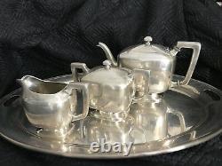 Vintage Stunning Wm Wise & Son Sterling Silver Tea Set No Monogram