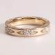Vintage Style 1.50ct Round Created Diamond Eternity Band 14k Yellow Gold Finish