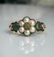 Vintage Style Flower Pearl Ring For Women Unique Jewelry 925 Sterling Silver