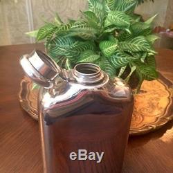 Vintage TIFFANY & CO Sterling Silver EXTRA LARGE FLASK Holds 8 GILLS 32 Ounces