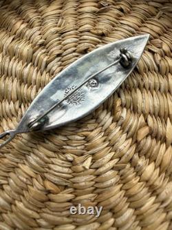 Vintage Taxco Sterling Silver Abalone Fish Brooch EHC Eagle 2 Hallmark 4.87 G