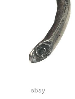 Vintage Taxco Sterling Silver Flower Tea Strainer Hand Chased Petal & Leaf