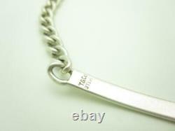Vintage Tiffany & Co. Sterling Silver ID Chain Bracelet 7.5 A