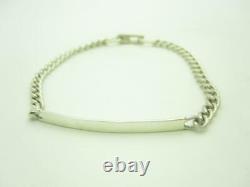 Vintage Tiffany & Co. Sterling Silver ID Chain Bracelet 7.5 A