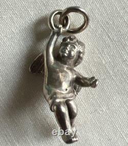 Vintage Tiffany & Co. Sterling Silver Small Cherub Angel Charm Pendant