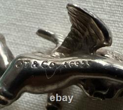 Vintage Tiffany & Co. Sterling Silver Small Cherub Angel Charm Pendant