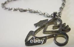 Vintage UNOAERRE 925 ITALY Mariner Link Anchor Chain Necklace & STERLING Pendant