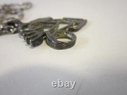 Vintage UNOAERRE 925 ITALY Mariner Link Anchor Chain Necklace & STERLING Pendant