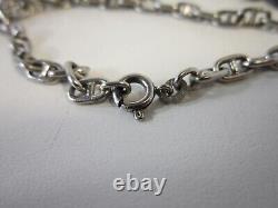 Vintage UNOAERRE 925 ITALY Mariner Link Anchor Chain Necklace & STERLING Pendant