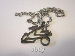 Vintage UNOAERRE 925 ITALY Mariner Link Anchor Chain Necklace & STERLING Pendant