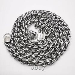 Vintage Unisex Statement Jewelry Chain 925 Sterling Silver Signature 21.09 gram