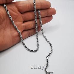 Vintage Unisex Statement Jewelry Chain, 925 Sterling Silver, Signature, 23,26g