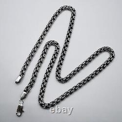 Vintage Unisex Statement Jewelry Chain, 925 Sterling Silver, Signature, 38,77g