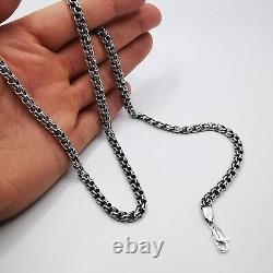 Vintage Unisex Statement Jewelry Chain, 925 Sterling Silver, Signature, 38,77g