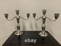 Vintage Weighted Sterling Silver Candlesticks 3 Height Options