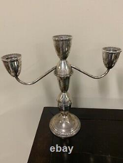 Vintage Weighted Sterling Silver Candlesticks 3 Height Options