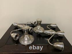 Vintage Weighted Sterling Silver Candlesticks 3 Height Options