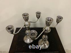 Vintage Weighted Sterling Silver Candlesticks 3 Height Options