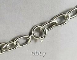 Vintage Wells Sterling Silver 3 ¾ x 2 ¾ Cross Necklace