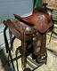 Vintage Western Saddle 15 Seat Very Exquisite Tooling, Lots Of Sterling Silver