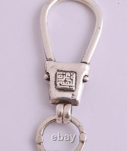 Vintage handcrafted Azza Fahmy sterling silver Arabic keychain