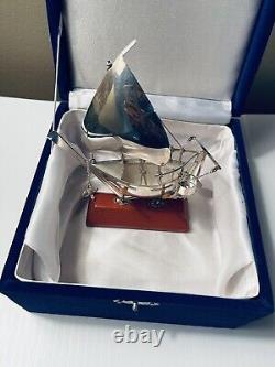 Vintage sterling silver boat