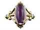 Vintage Style 925 Sterling Silver Amethyst Ring For Women