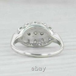 Vintage2.00CT Real Moissanite Round Princess 14K White Gold Plated Silver