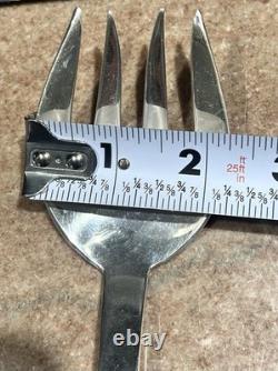 Vntg Mexico Sterling Blossom Pattern 8.75 Serving Fork Signed R. Ramirez 80g