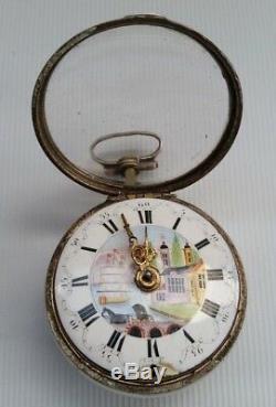 Vtg 1771 George III Tarts of London Silver Repousse Pair Cased Pocket Watch