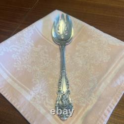 Wallace Sir Christopher STERLING Silver Pierced Serving Spoon Vintage 8.5