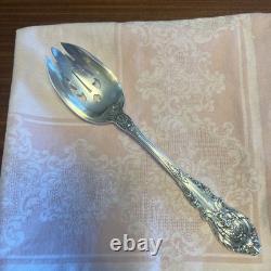 Wallace Sir Christopher STERLING Silver Pierced Serving Spoon Vintage 8.5