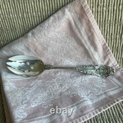 Wallace Sir Christopher STERLING Silver Pierced Serving Spoon Vintage 8.5