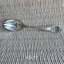 Wallace Sir Christopher STERLING Silver Pierced Serving Spoon Vintage 8.5