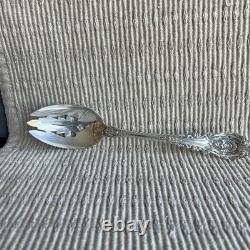 Wallace Sir Christopher STERLING Silver Pierced Serving Spoon Vintage 8.5