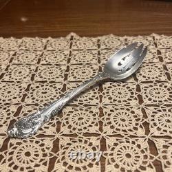 Wallace Sir Christopher STERLING Silver Pierced Serving Spoon Vintage 8.5