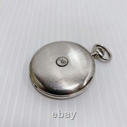 Watex Pocket Watch Quartz Vintage Sterling Silver 925 Full Hunter Swiss